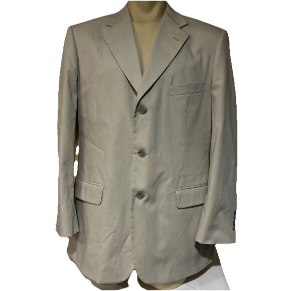 Brooks Brothers “346” Classic Stone B3 Button Blazer Sport Coat Size 43 Reg